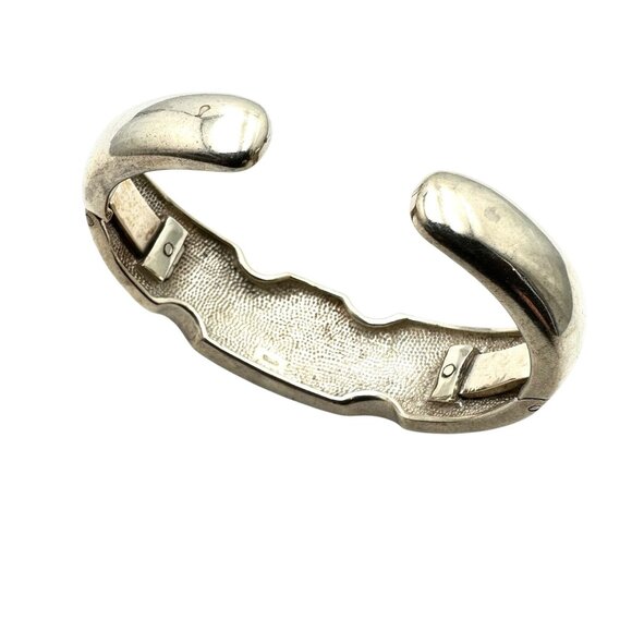 Whitney Kelly Sterling Silver Multi Gemstone Cuff Bracelet 54 Grams 6.5 Inch - Picture 4 of 5